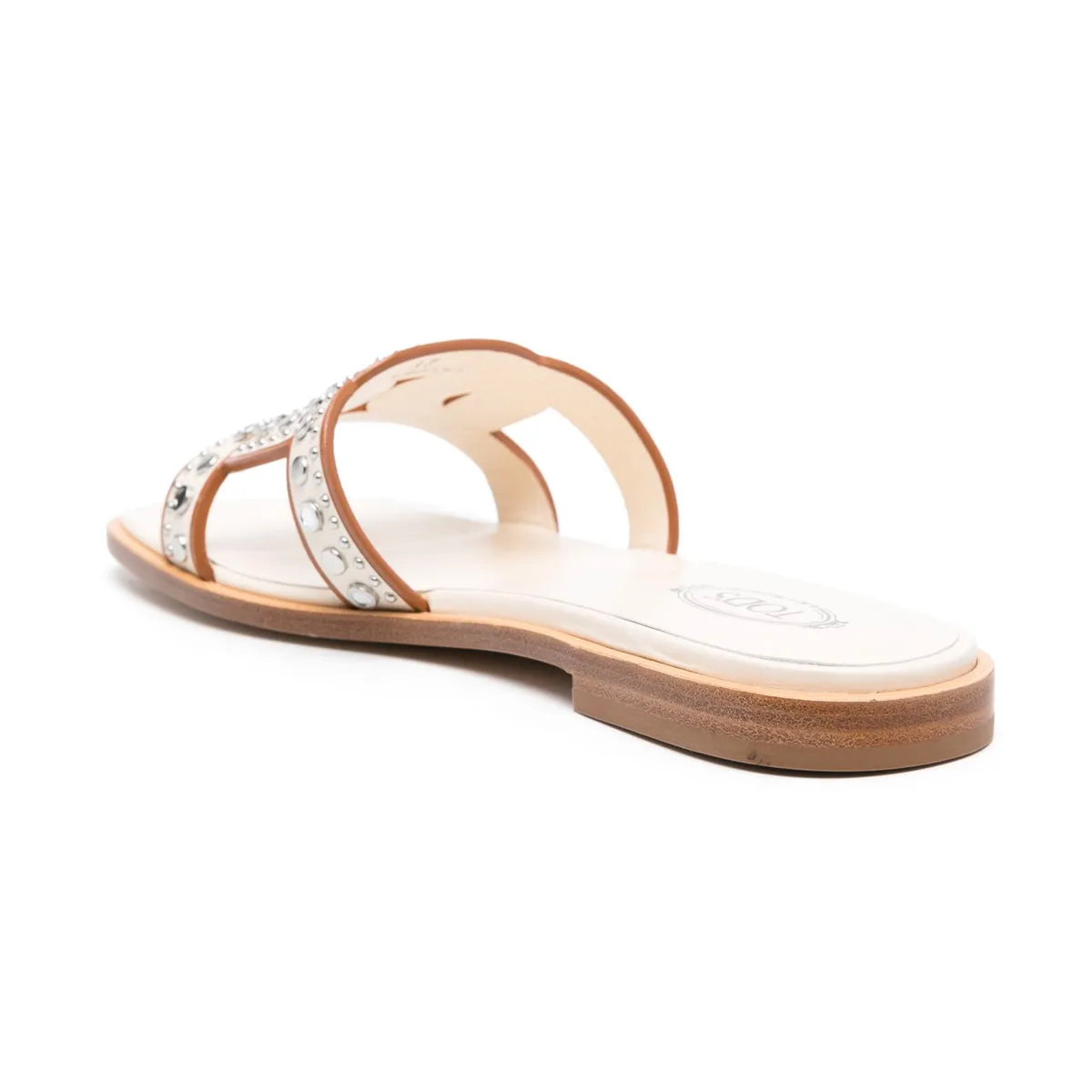 Studded Kate Chain Slides