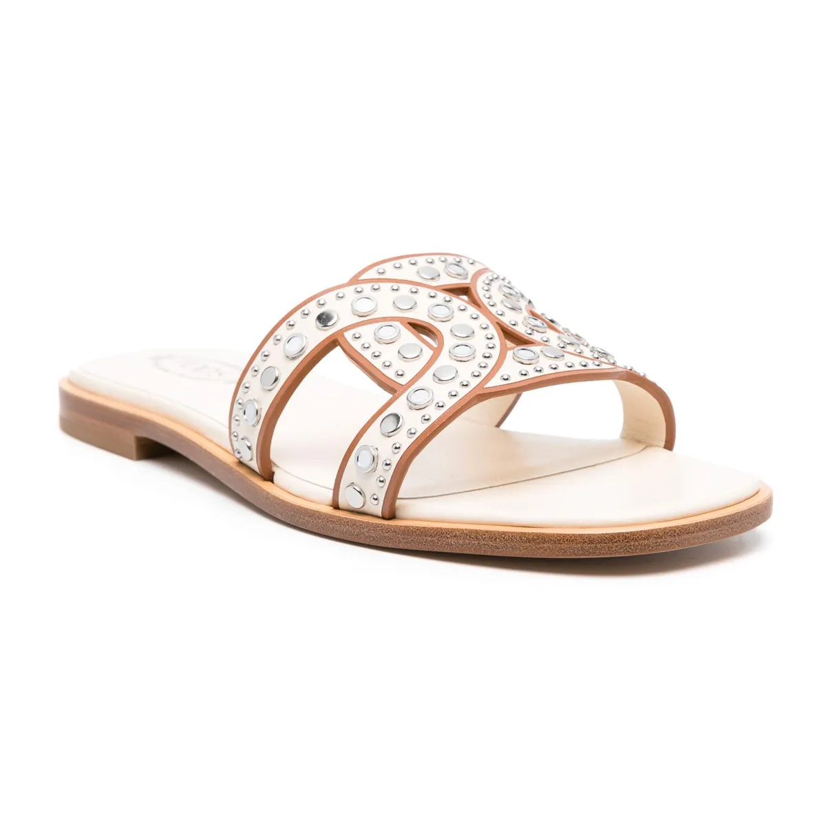 Studded Kate Chain Slides