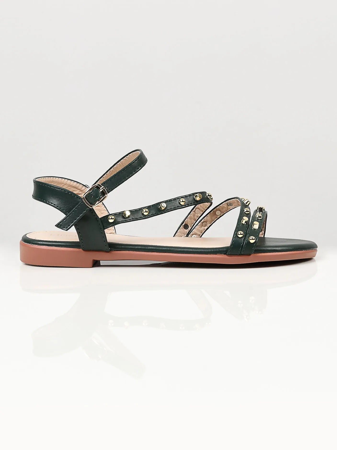 Studded Sandals - Green