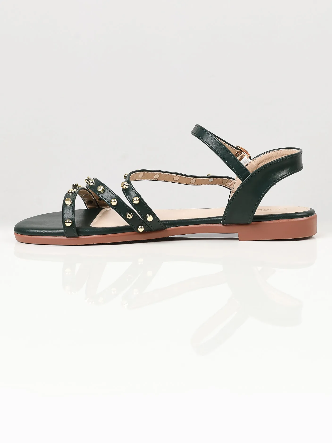 Studded Sandals - Green