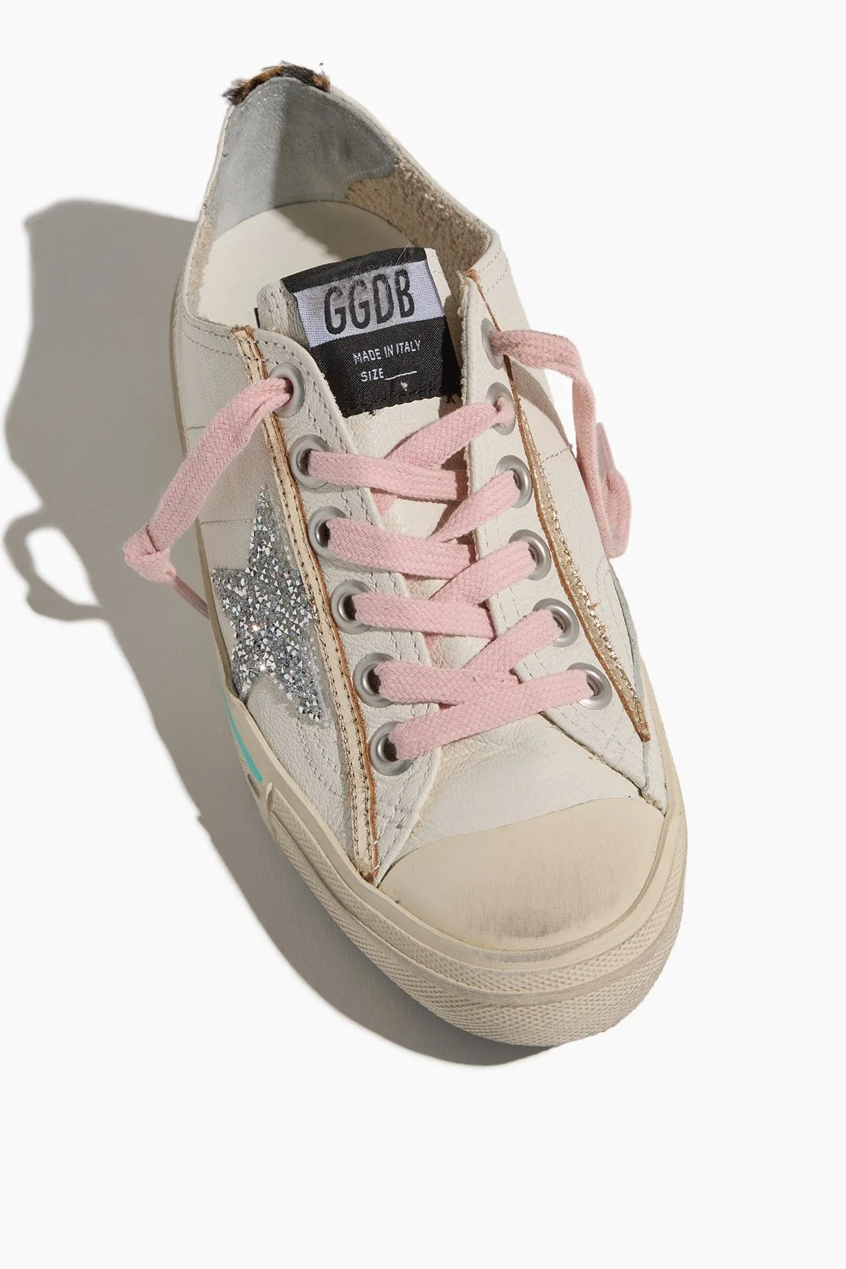 V-Star 2 Sneaker in White/Silver/Beige/Brown Leo