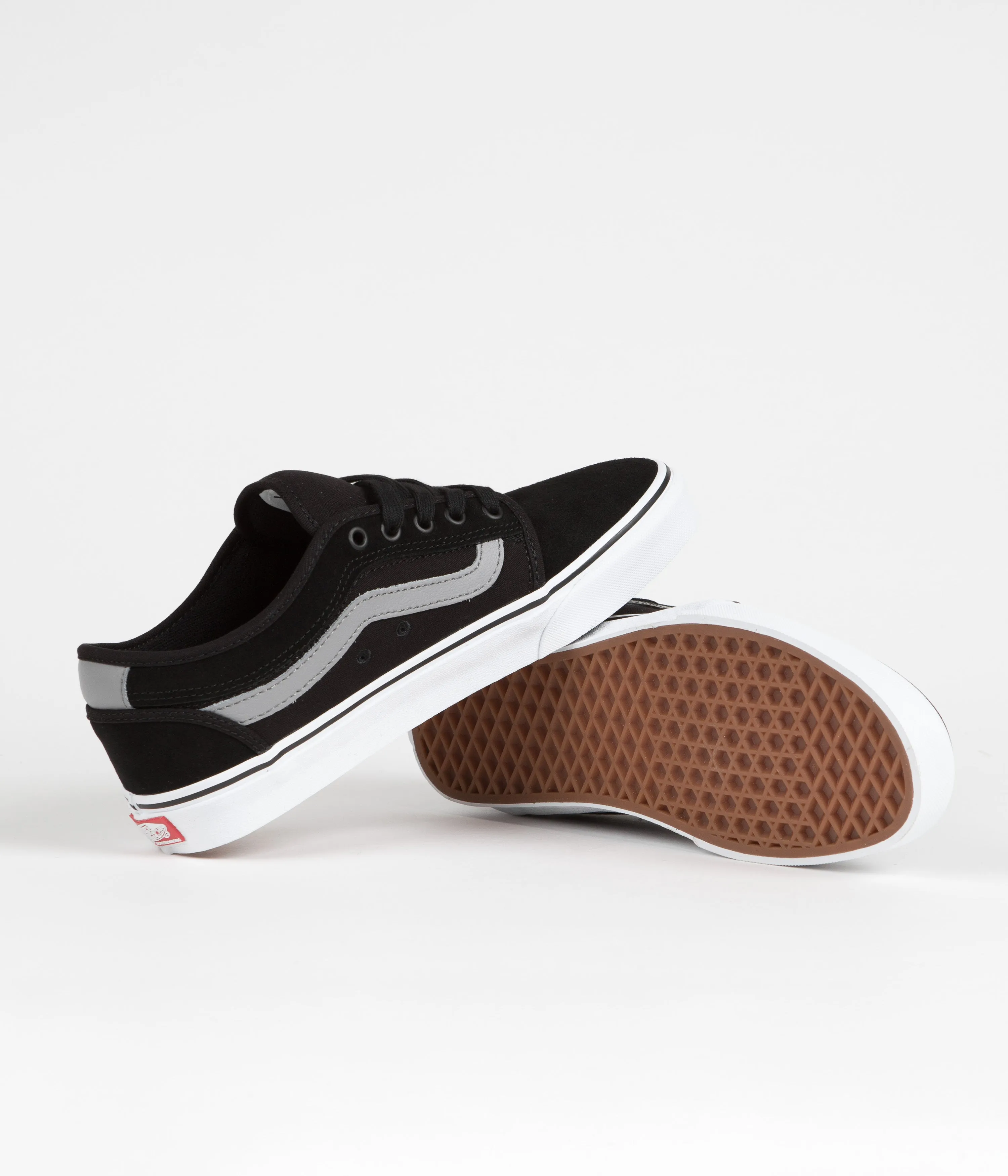 Vans Chukka Low Sidestripe Shoes - Black / Grey / White