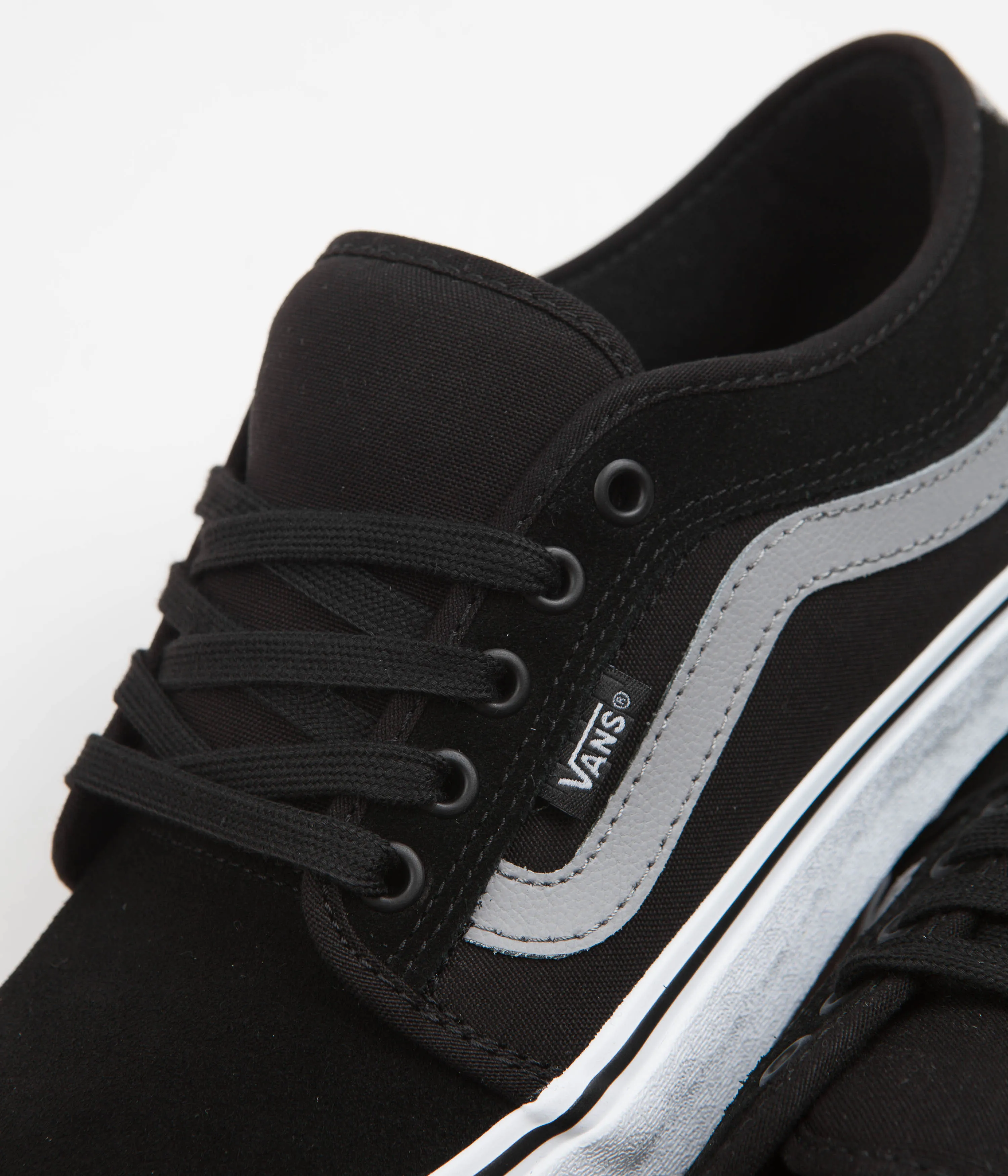 Vans Chukka Low Sidestripe Shoes - Black / Grey / White