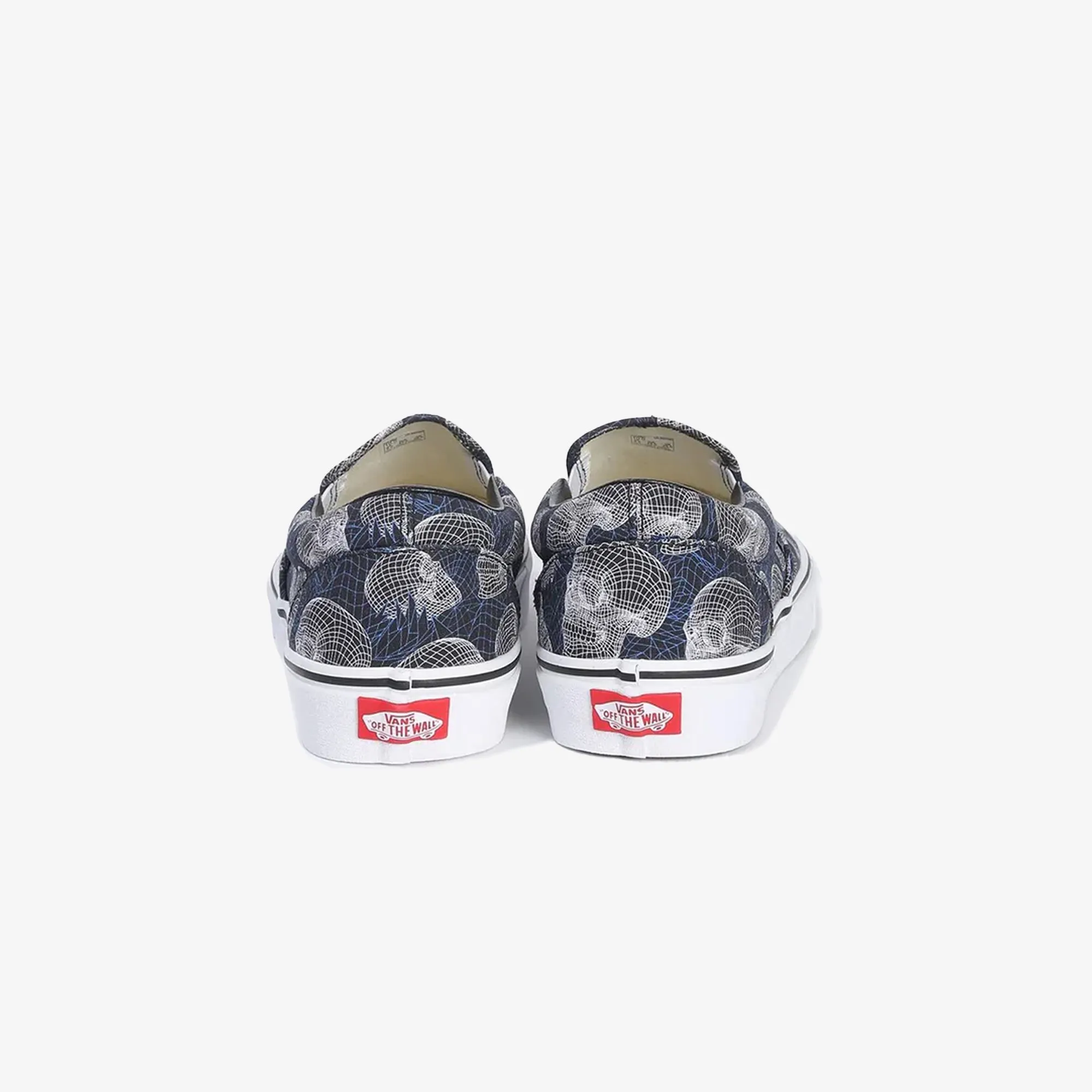 VANS | PRINTED SLIP-ON { BLUE/WHITE