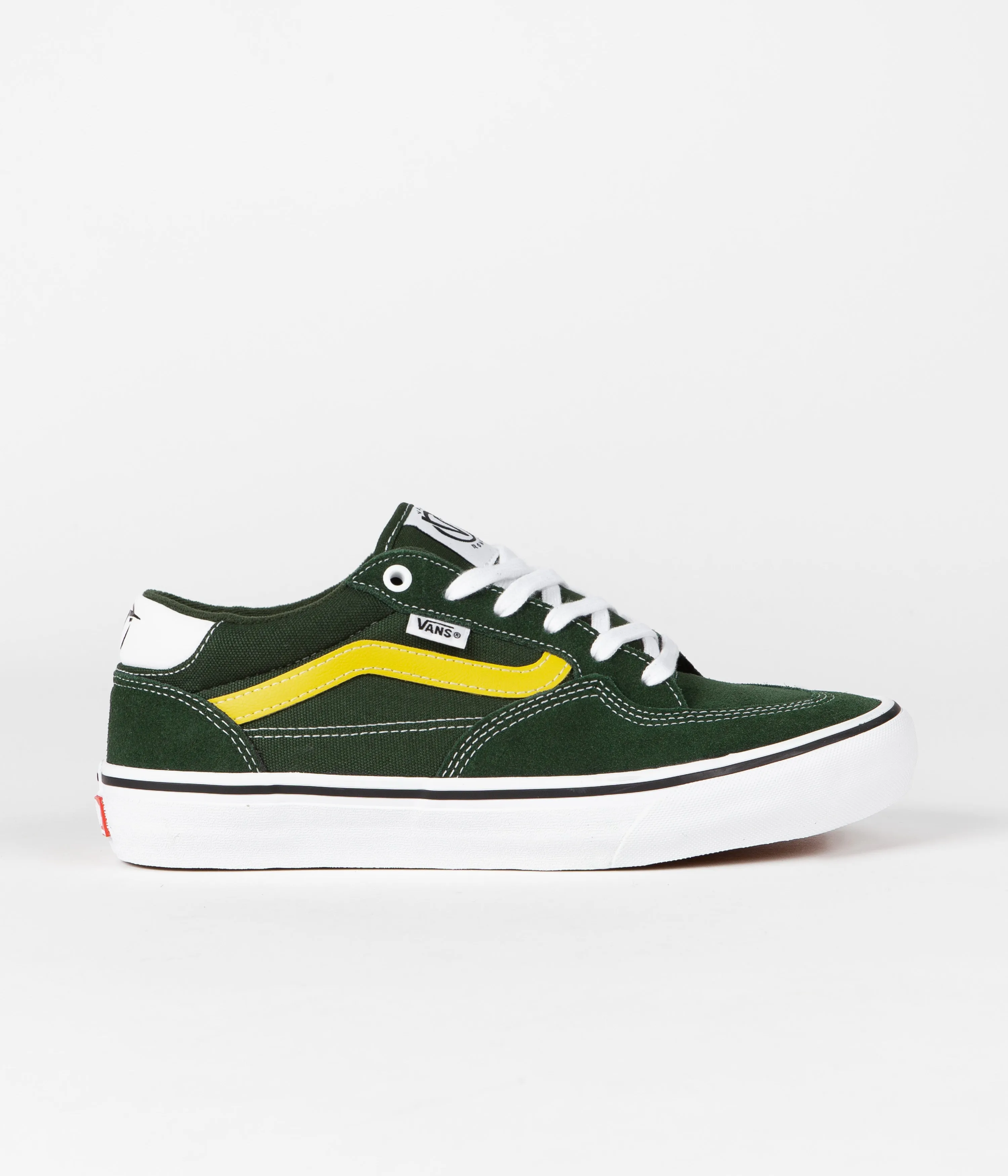 Vans Rowan Shoes - Dark Green / Yellow