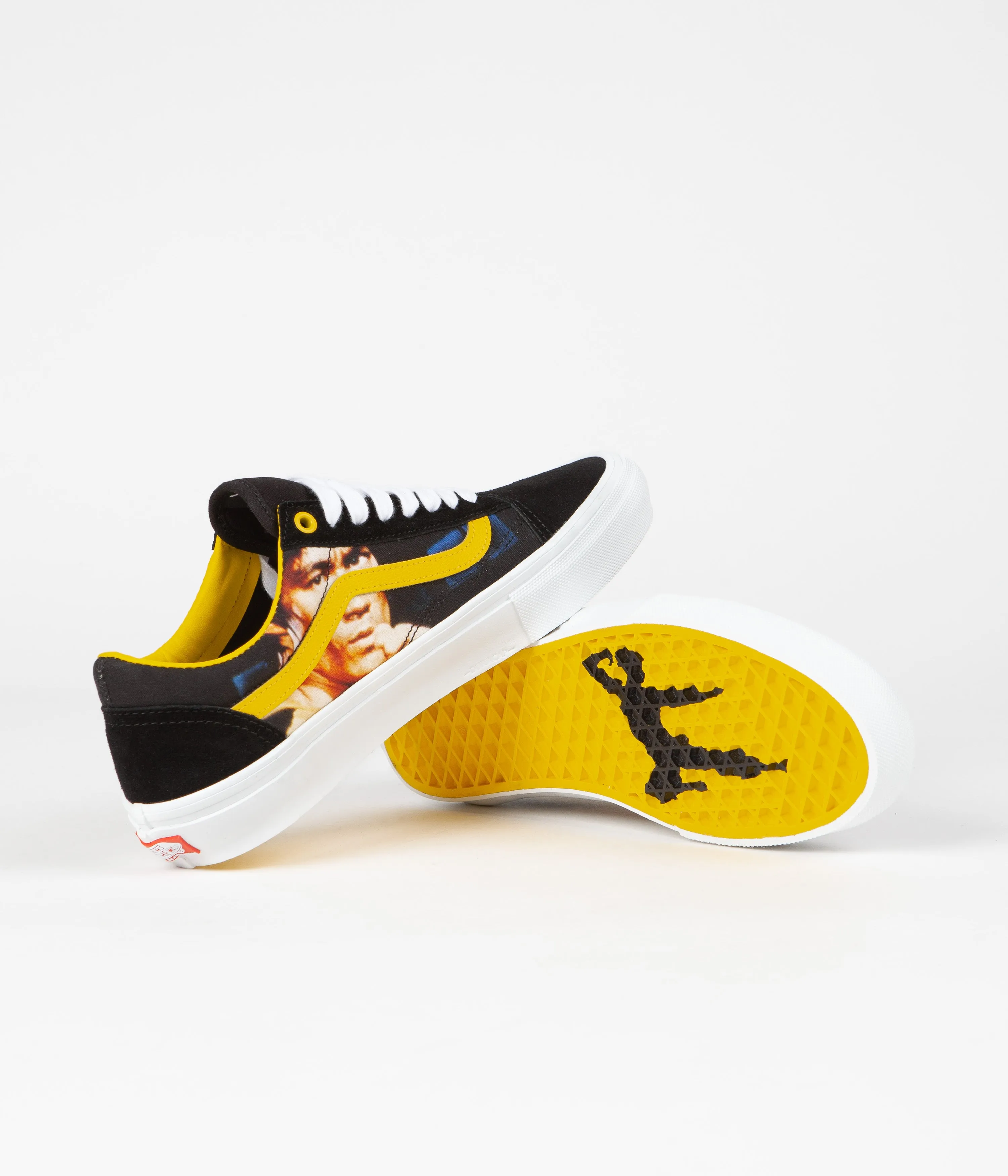 Vans Skate Old Skool Shoes - (Bruce Lee) Black / Yellow