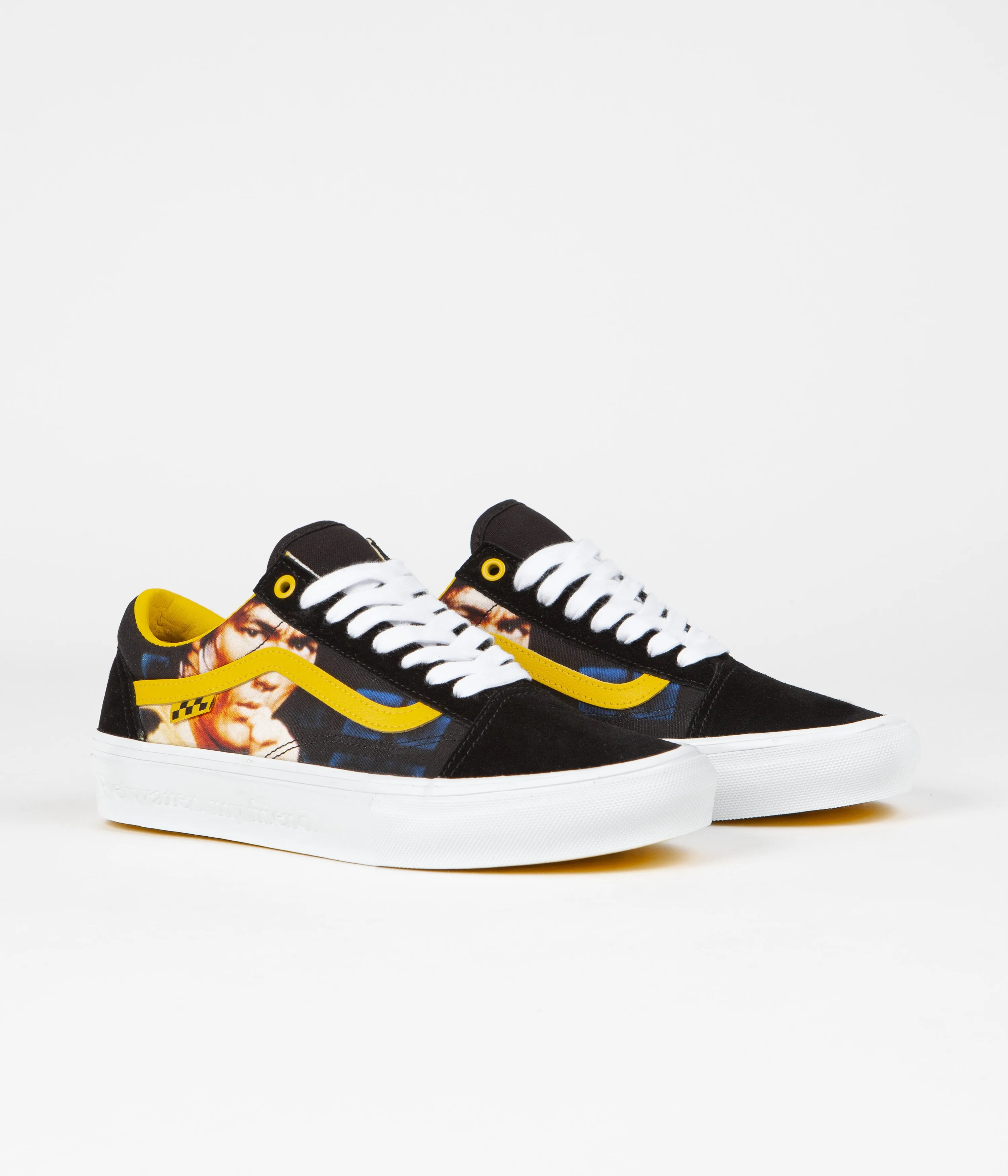 Vans Skate Old Skool Shoes - (Bruce Lee) Black / Yellow