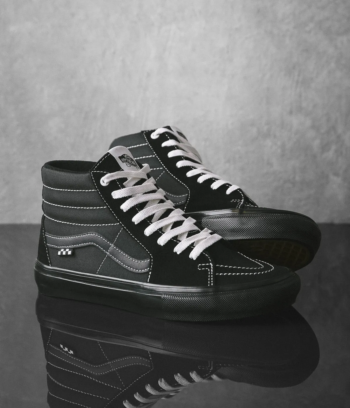 Vans Skate SK8-Hi Shoes - (TecTuff) Black