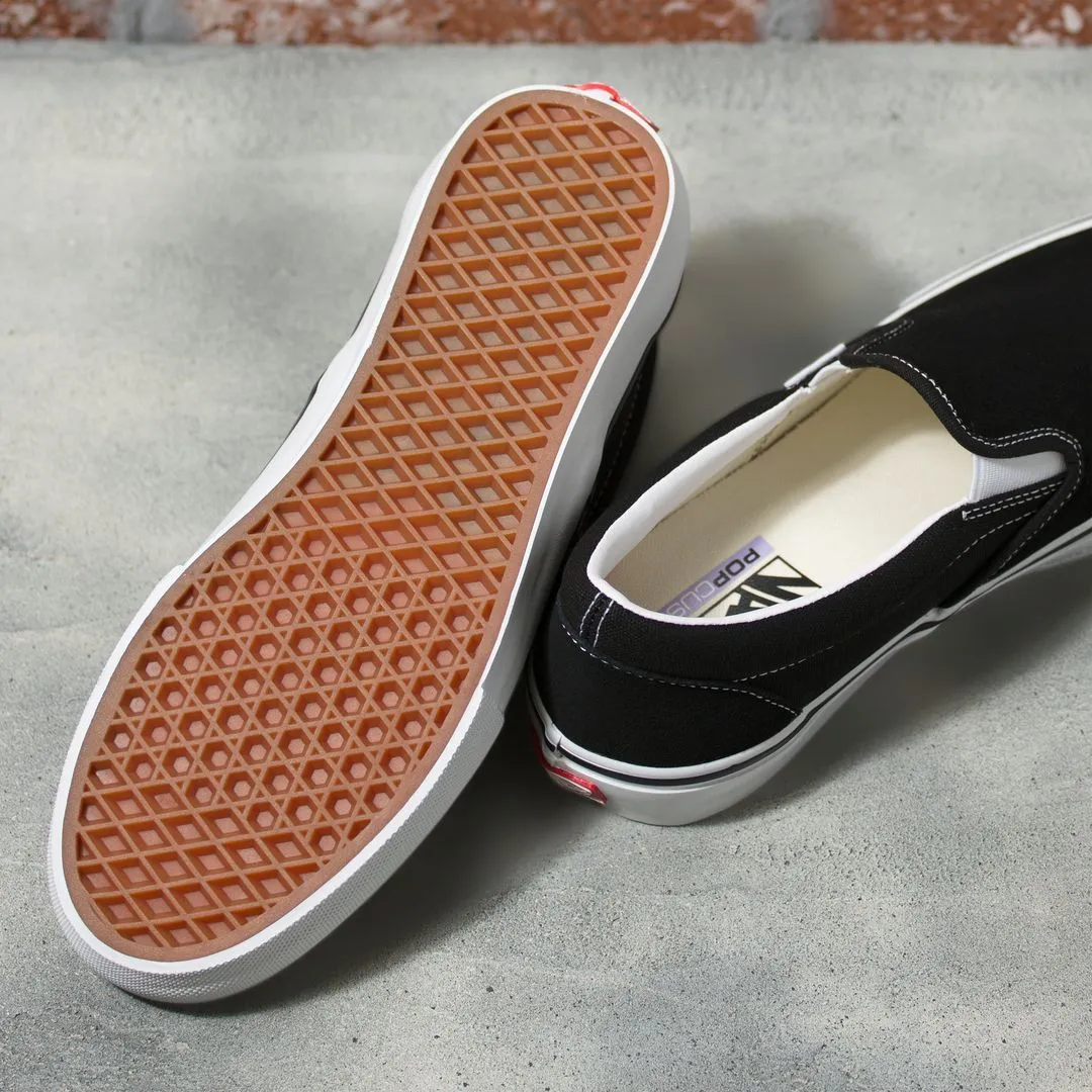 VANS Skate Slip On Shoes Black/White