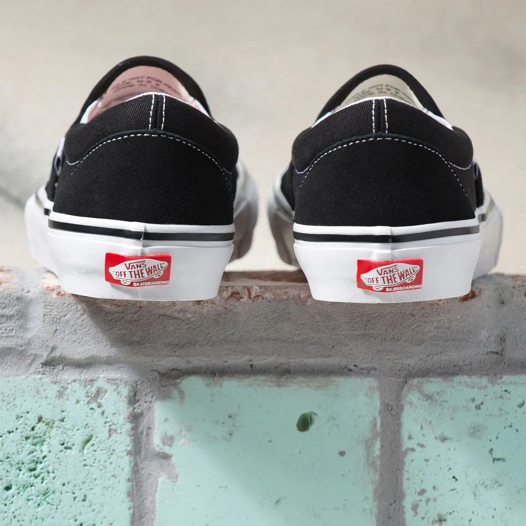 VANS Skate Slip On Shoes Black/White