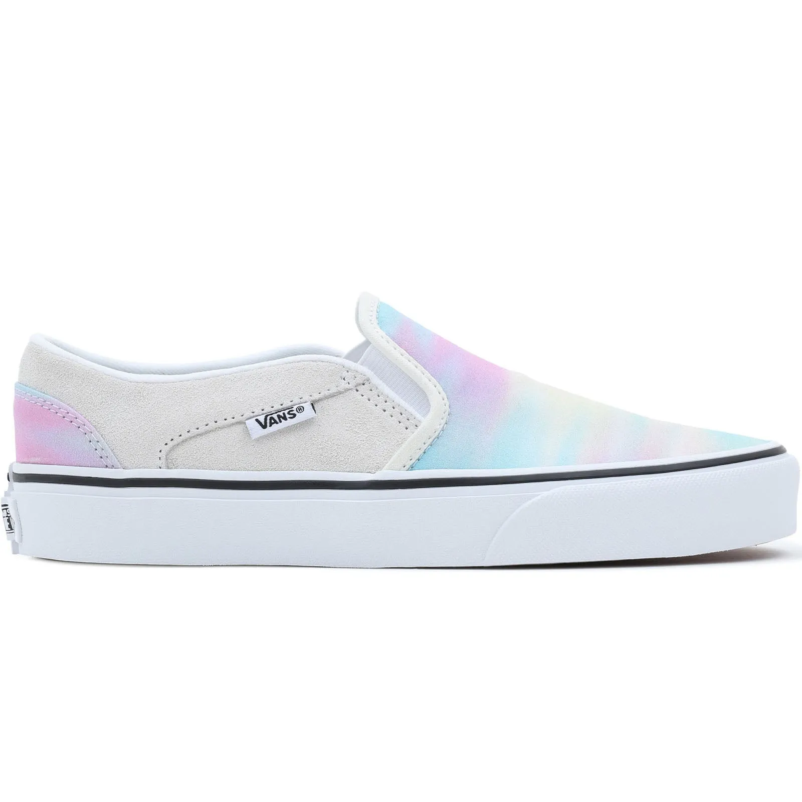 Vans Womens Asher Slip On Pumps - White