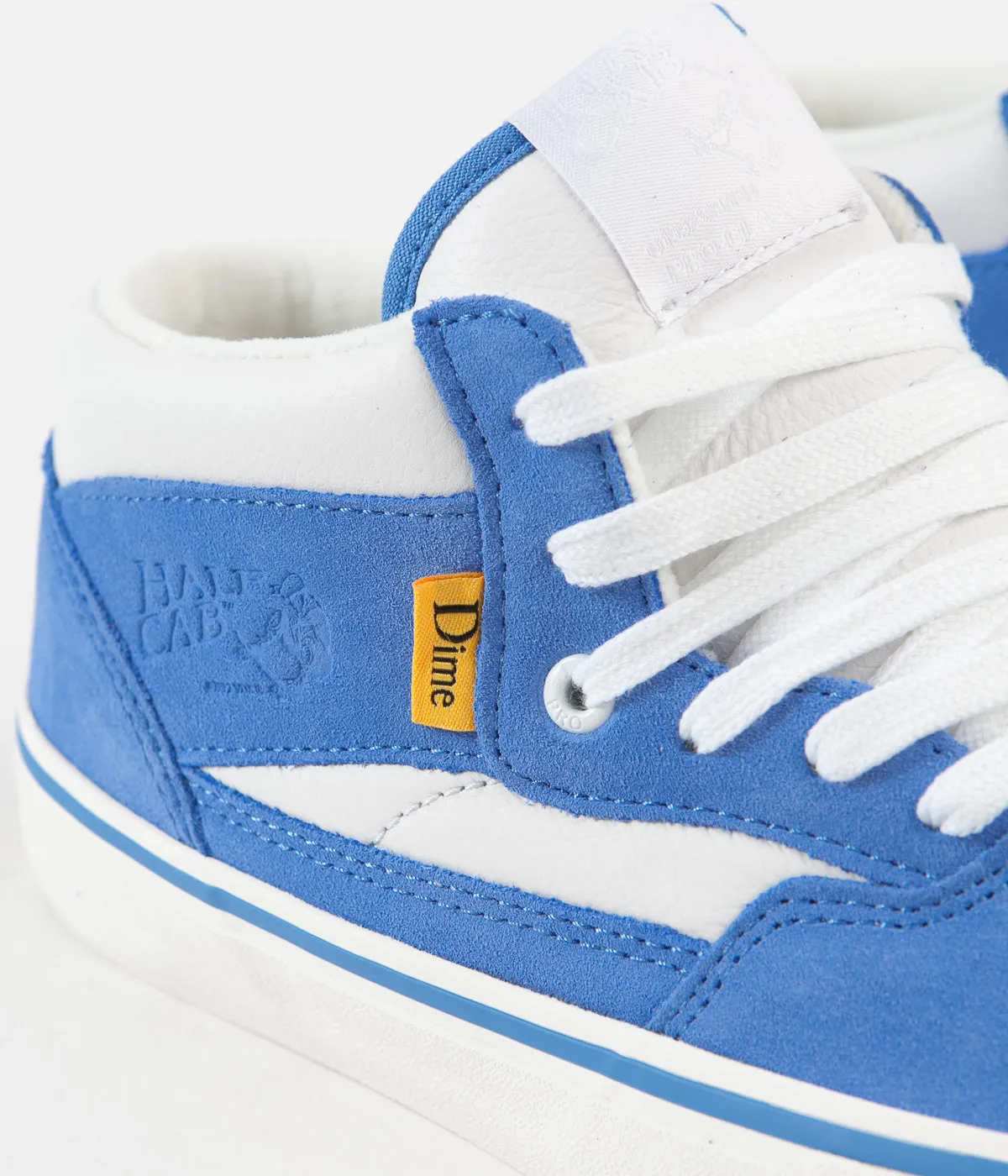 Vans x Dime Half Cab Pro Shoes - Blue / Marshmallow