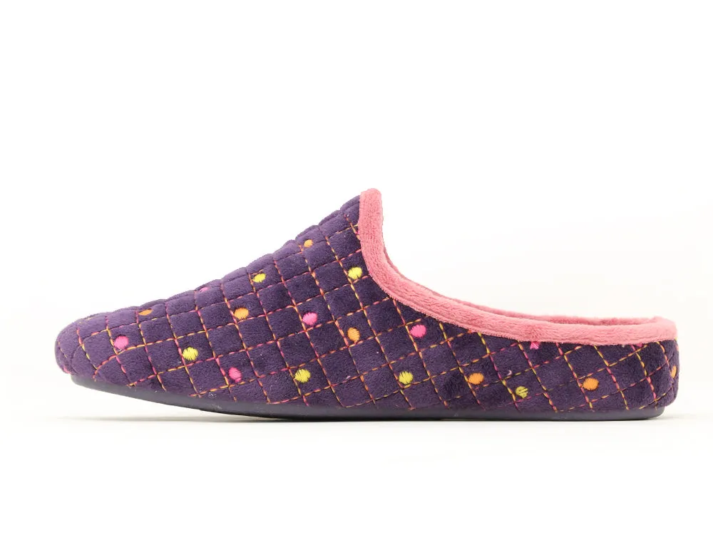 Womens Slip-On Lausanne Purple Slipper